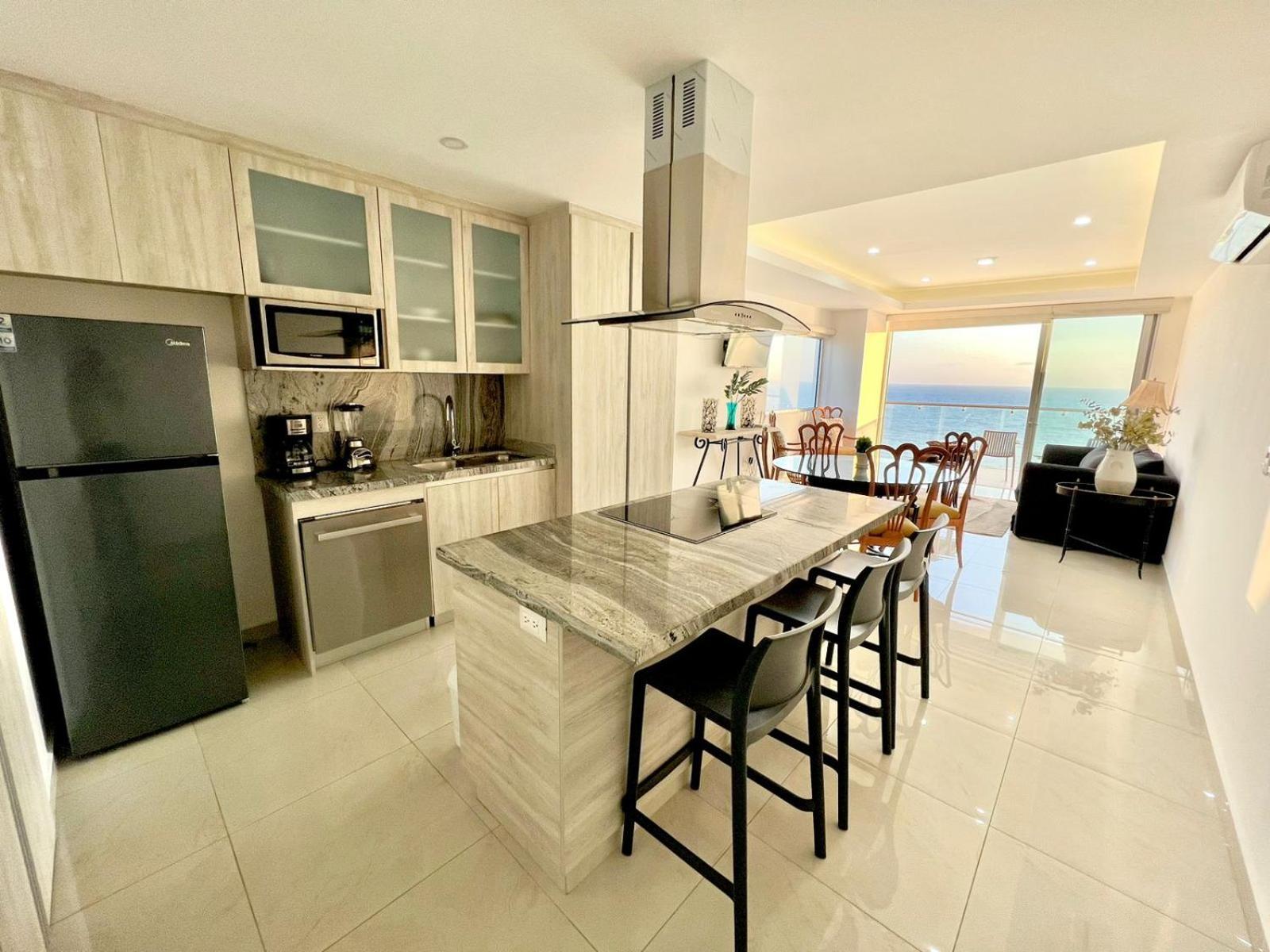 마사틀란 Sunset View Malecon 1404 Vista Panoramica Al Mar 아파트 외부 사진