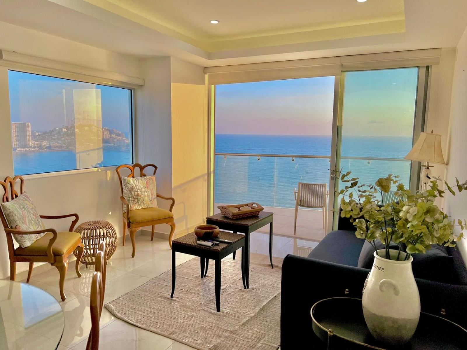 마사틀란 Sunset View Malecon 1404 Vista Panoramica Al Mar 아파트 외부 사진
